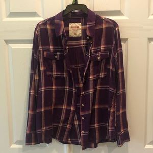 Flannel button down shirt